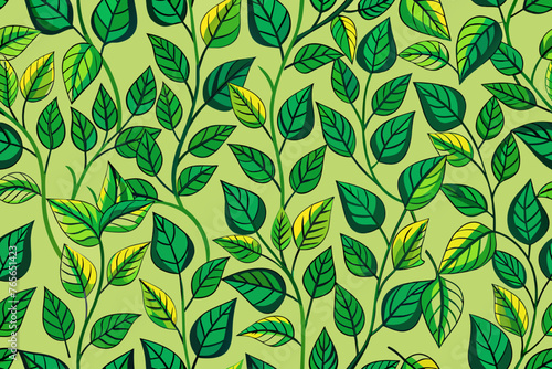 attractive-pattern-with-creeper-leaves-design 