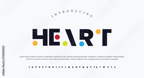 Modern abstract digital alphabet font. Minimal technology typography, Creative urban sport fashion futuristic font and with numbers. vector illustration