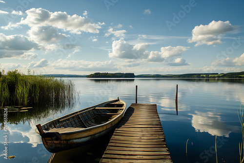 boat on the lake © khan