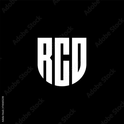RCO letter logo design with black background in illustrator, cube logo, vector logo, modern alphabet font overlap style. calligraphy designs for logo, Poster, Invitation, etc.