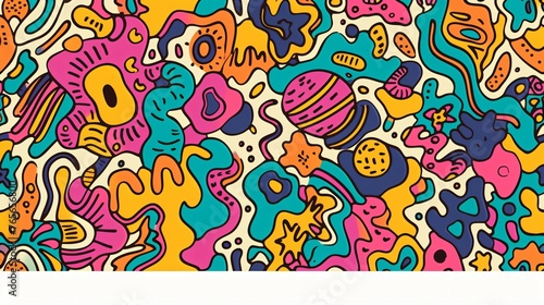 Fun and colorful abstract pattern. Great for backgrounds  wallpapers  and fabric.