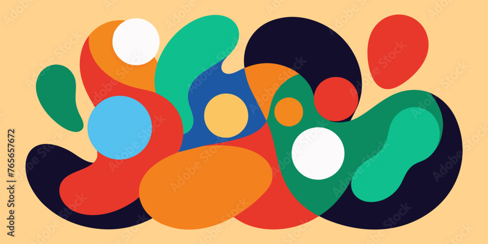 Фотография Vector Creative: Abstract Asymmetrical Organic Shapes