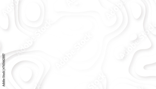 Abstract paper background. White 3d paper style background. Background with white paper cut shapes. Vector illustration.