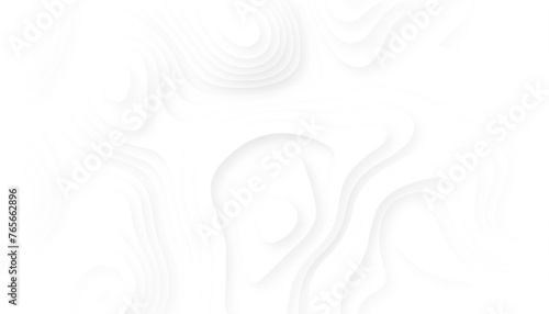 Abstract paper background. White 3d paper style background. Background with white paper cut shapes. Vector illustration.