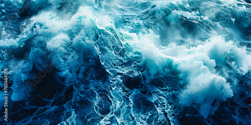 Powerful sea waves crashing, capturing the untamed beauty and energy of the ocean in motion