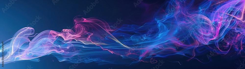Bright colorful background Blue and red Liquid ink colors blending in water

