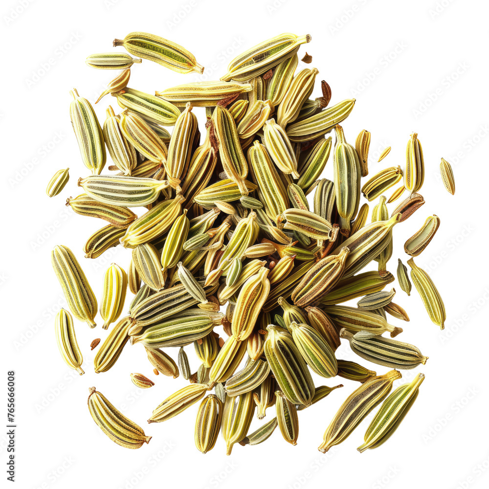 Fennel seeds isolated on transparent background Fennel seeds isolated on transparent background