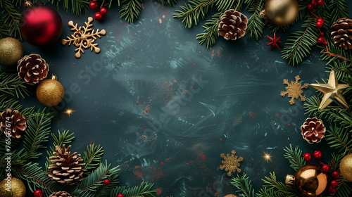 border background with copy space about christmas -1