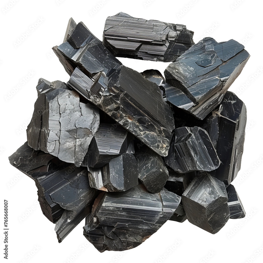 pile of black coal isolated on white pile of black coal isolated on white