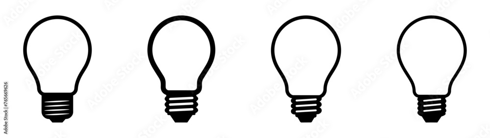 Light bulb icon. Light bulb vector icon. Idea icon. Lamp concept. Light bulb, isolated in modern simple flat design. Vector EPS 10 Light bulb icon. Light bulb vector icon. Idea icon. Lamp concept. Light bulb, isolated in modern simple flat design. Vector EPS 10