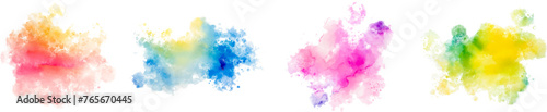 watercolor vector stains; background for texts