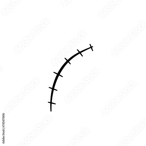 Simbol vektor logo ikon bekas luka