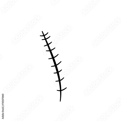 Simbol vektor logo ikon bekas luka