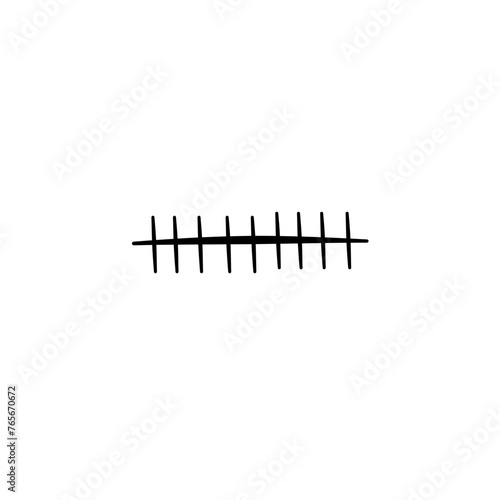 Simbol vektor logo ikon bekas luka