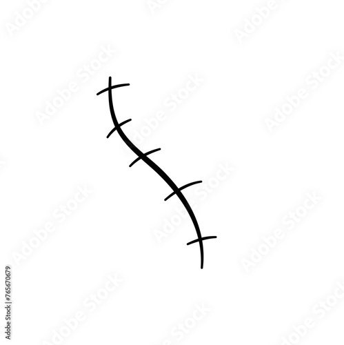 Simbol vektor logo ikon bekas luka