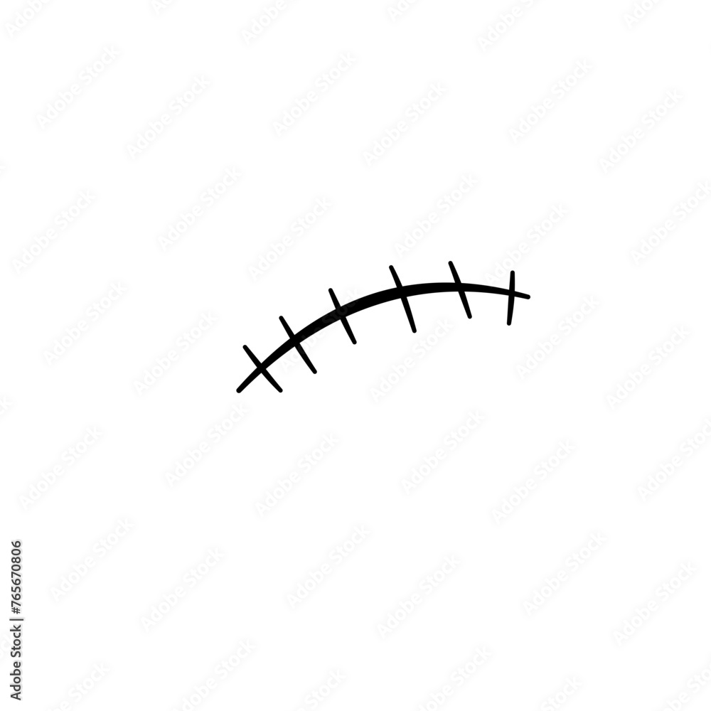 Simbol vektor logo ikon bekas luka Simbol vektor logo ikon bekas luka