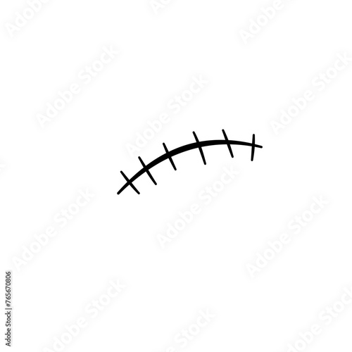 Simbol vektor logo ikon bekas luka