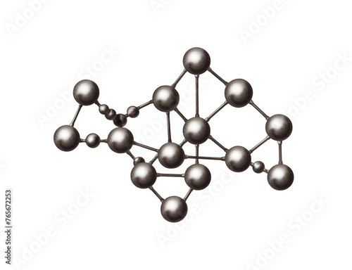 Diagram of a molecule structure 