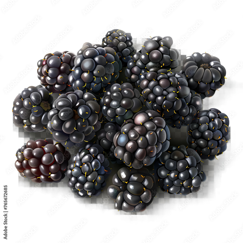 blackberry on a white background blackberry on a white background