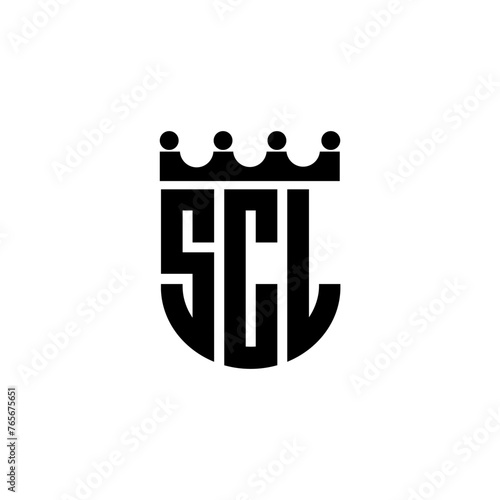 SCL letter logo design in illustration. Vector logo  calligraphy designs for logo  Poster  Invitation  etc.