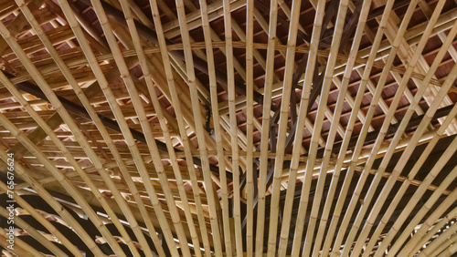 Photos Traditional bamboo Scaffolding close up with many bamboo.