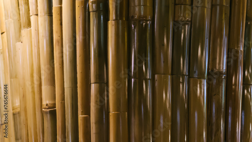 Photos Traditional bamboo Scaffolding close up with many bamboo.