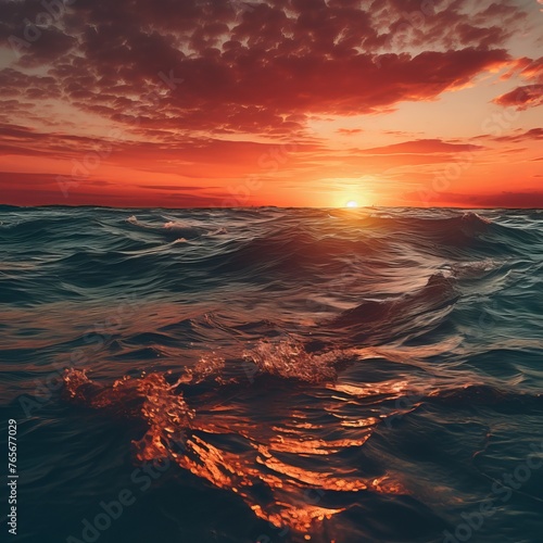 A sunset over the Ocean. © Rezaul