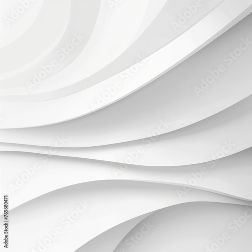 Abstract white background. Minimal geometric white light background abstract design. Generative AI
