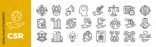 CSR Icon Set For Design Elements