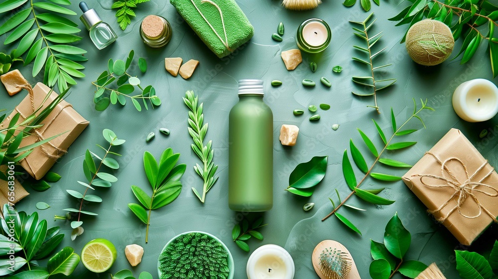 A digital marketing campaign promoting green products  - obrazy, fototapety, plakaty 