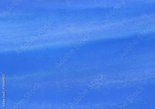 鮮やかな青色のにじみのある水彩背景素材