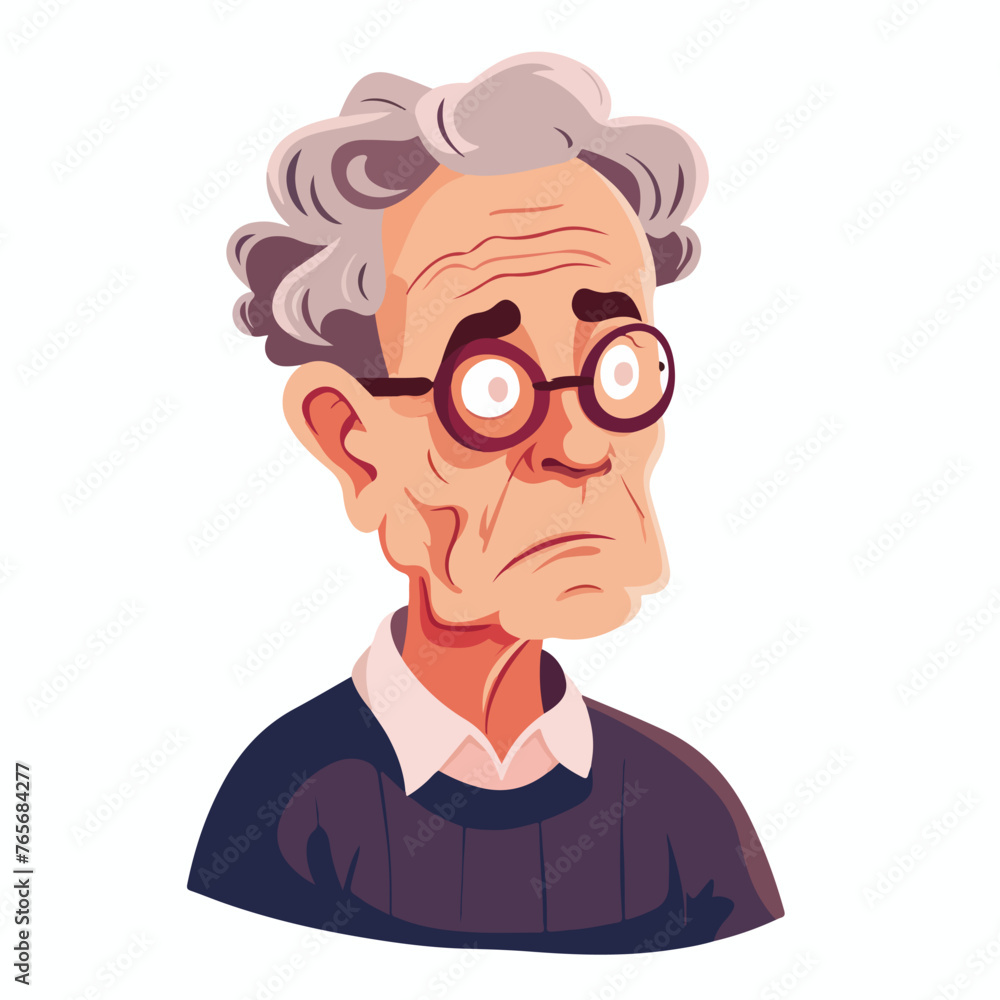Parkinsons disease cartoon flat vector illustration