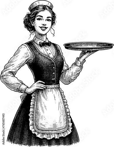 Waitress With The Tray 