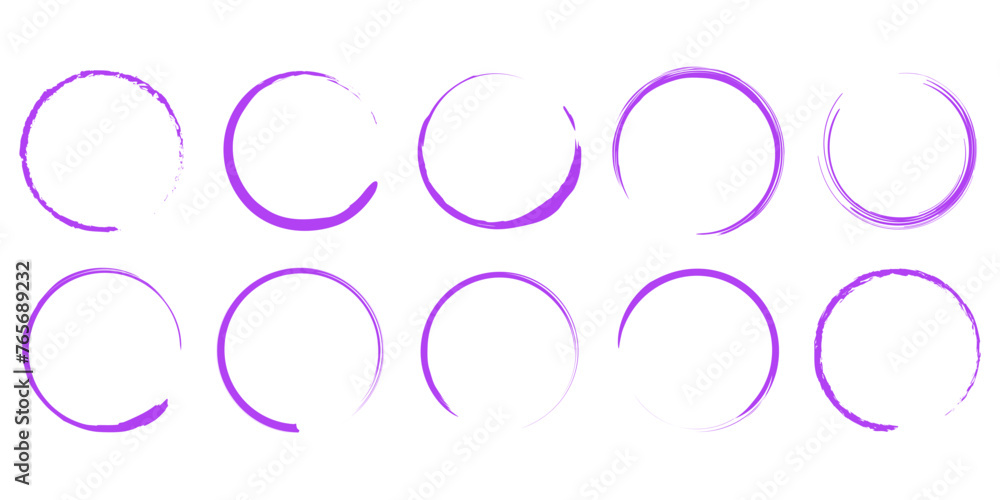 Grunge Circle Art Set Grunge Circle Art Set