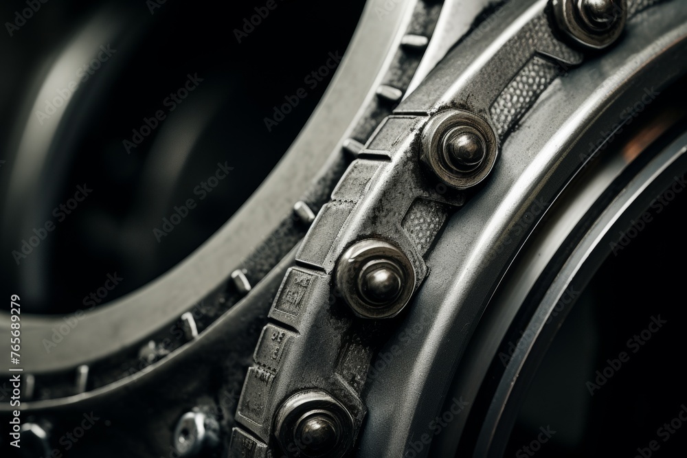 Close-up view of a resilient O-ring part against a metallic backdrop highlighting its importance in machinery Close-up view of a resilient O-ring part against a metallic backdrop highlighting its importance in machinery