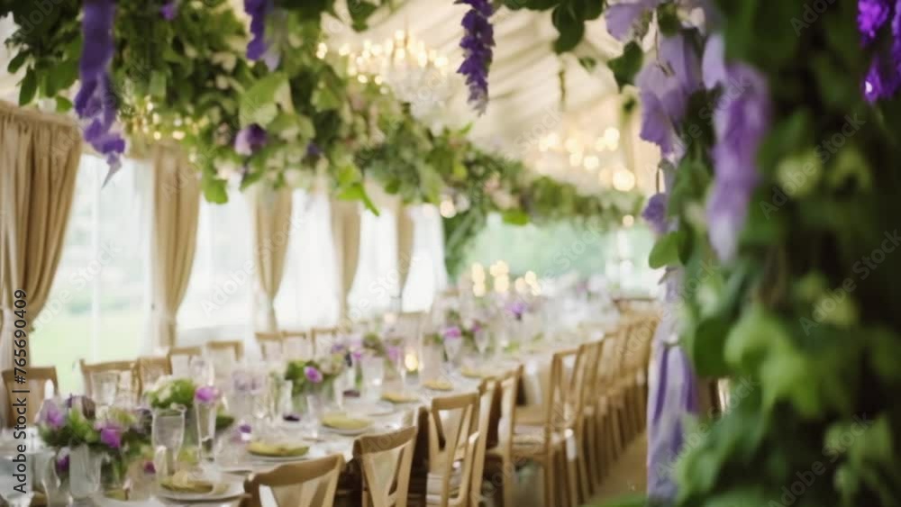 Wedding decor in the countryside, lavender theme decoration Wedding decor in the countryside, lavender theme decoration