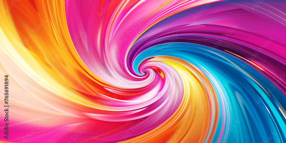 A spiral background showcases colorful lines, with hues of dark pink and azure, embodying rainbowcore and hyperrealistic compositions. A spiral background showcases colorful lines, with hues of dark pink and azure, embodying rainbowcore and hyperrealistic compositions.