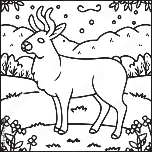 Domestic animals coloring pages. Domestic animals outline vector