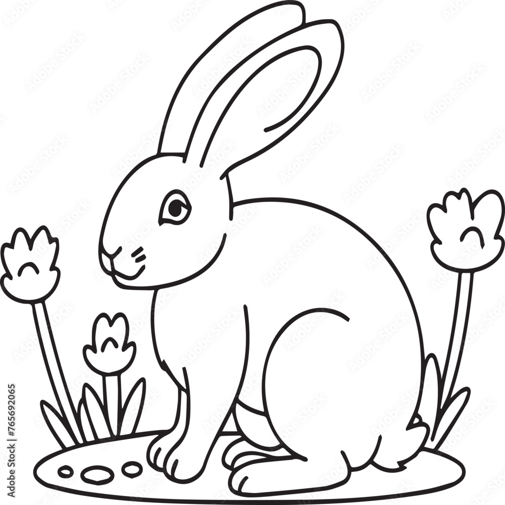 Fototapeta premium Domestic animals coloring pages. Domestic animals outline vector