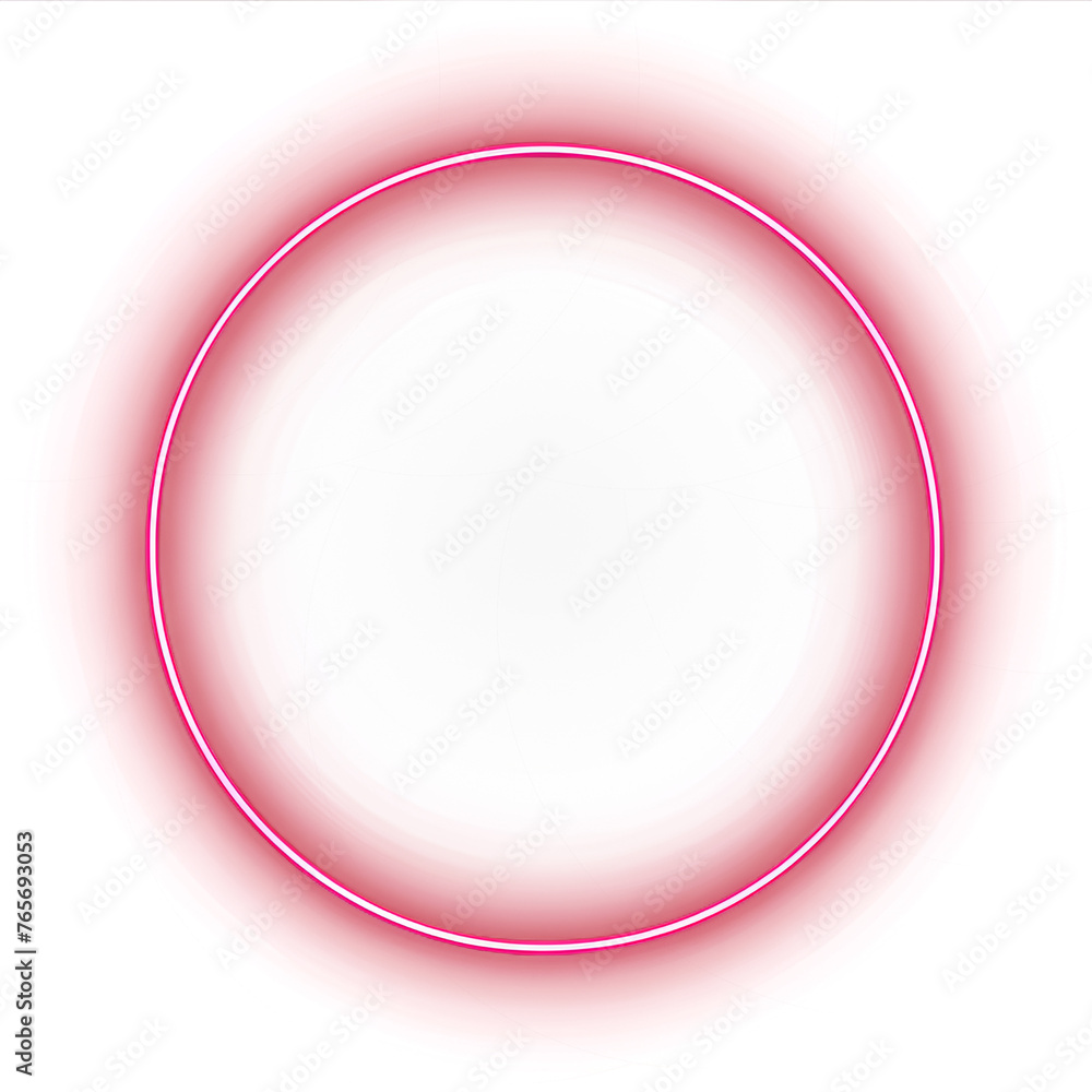 Neon ring on transparent background Neon ring on transparent background