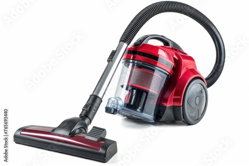 Vacuum cleaner photo on white isolated background