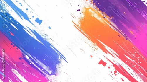 Vibrant Multicolored Background With Paint Splatters