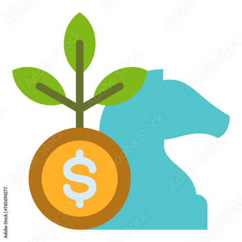 Investment Strategy Flat Icon