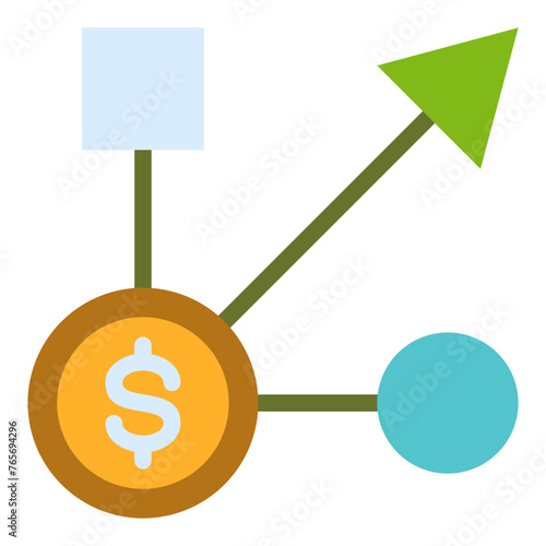 Diversify Flat Icon
