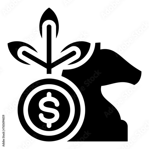 Investment Strategy Glyph Icon