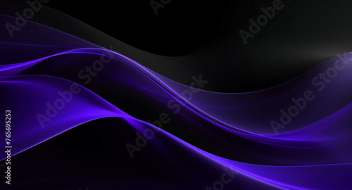 Abstract purple and black wavy wallpaper background