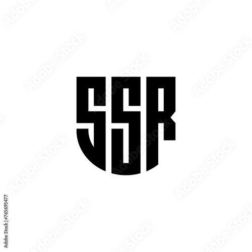 SSR letter logo design with white background in illustrator  cube logo  vector logo  modern alphabet font overlap style. calligraphy designs for logo  Poster  Invitation  etc.