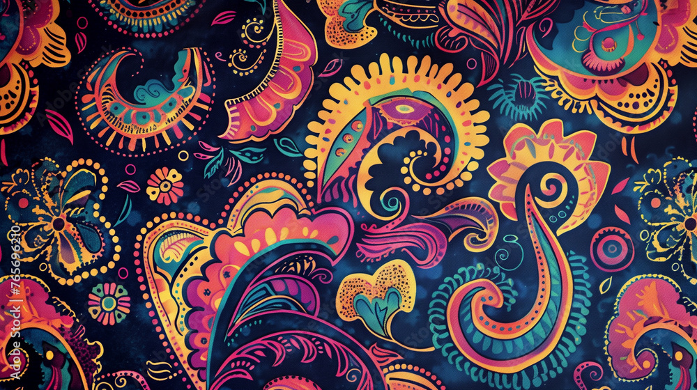 Colorful Paisley Pattern