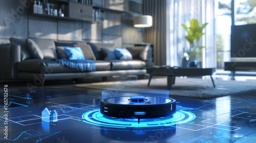 Modern automatic robot vacuum cleaner