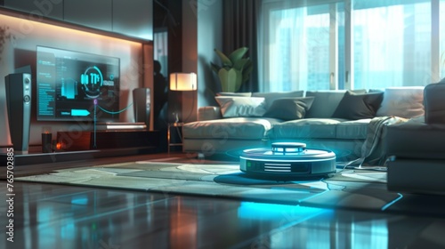 Modern automatic robot vacuum cleaner